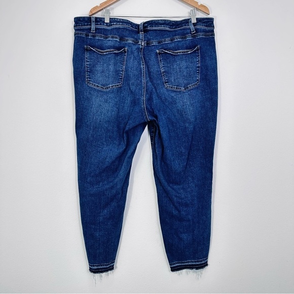 Talbots Women's Jeans Slim Ankle Medium Wash Size 22W Frayed Hem Casual - Picture 5 of 6